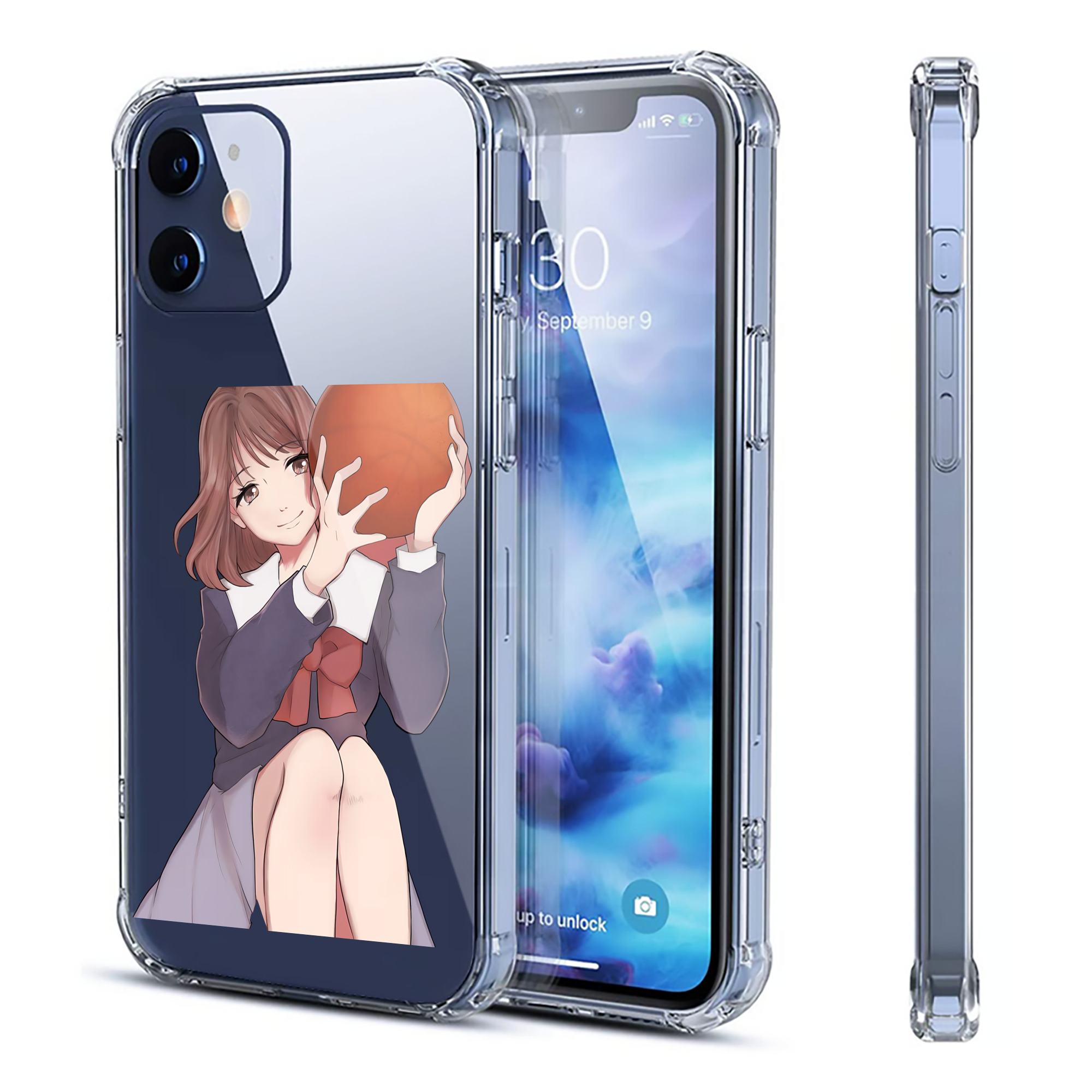 （画像用） SLAM DUNK／スラムダンク 【iPhone 12シリーズ対応】透明スマホケース（クリアソフトケース）